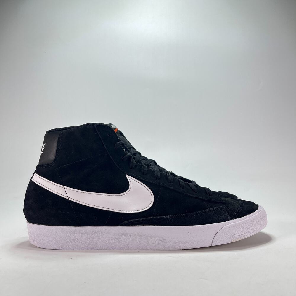 Nike Blazer Mid 77 Black White Suede Lace Up Skate Shoes CI1172-005 Mens Size 13